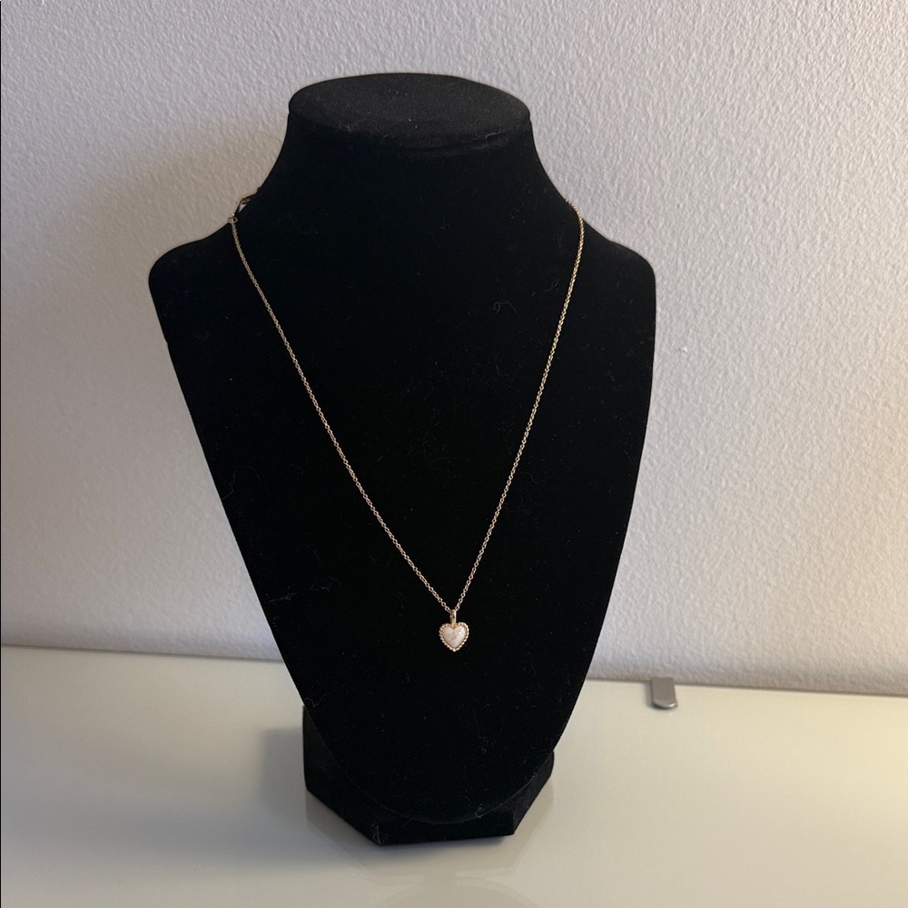 Dainty Gold Heart Pendant Necklace for Women